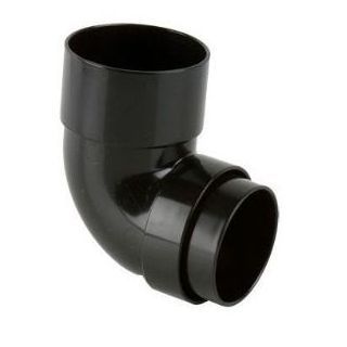 Round 92.5 Degree Offset Bend Black          DOWNPIPE   KFB1BL