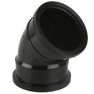 100MM - 45° Double Socket Bend             BLACK SOIL SPB135BDS