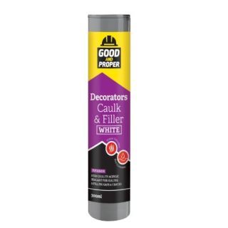 GOOD & PROPER DECORATORS CAULK FILLER 300 WHITE