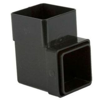 Square 92.5 Degree Offset Bend Black          DOWNPIPE   ABS1BL