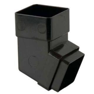 Square 112.5 degree Offset Bend Black        DOWNPIPE   ABS2*