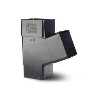 Square 112.5 Degree Y Branch Black    DOWNPIPE   KFYS1BL