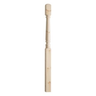 OP180P Pine 90mm One Piece 180mm Newel