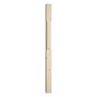 ST1500PHALF Pine 91mm Half Stop Chamfered Newel 1500mm